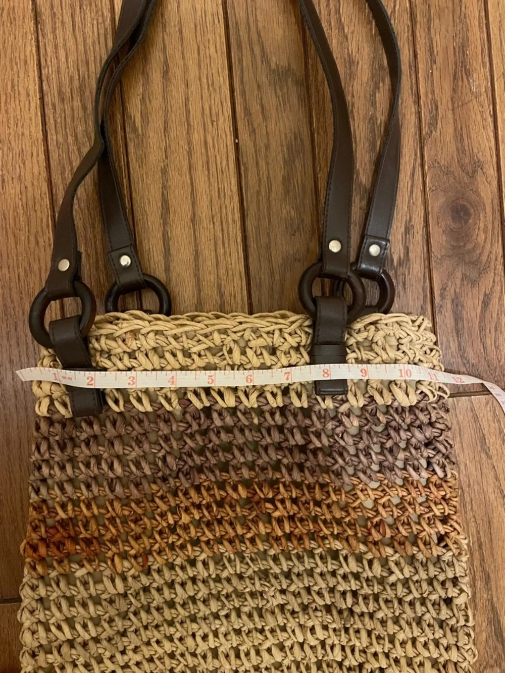 Corn Husk Woven Coastal Bohemian Festival Bag